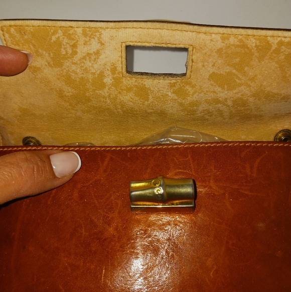 Rare 1970s Vintage FURLA structured kelly-like bag - Picture 3 of 13